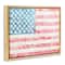 Stupell Industries Patriotic Brushed Flag Floater Framed Art